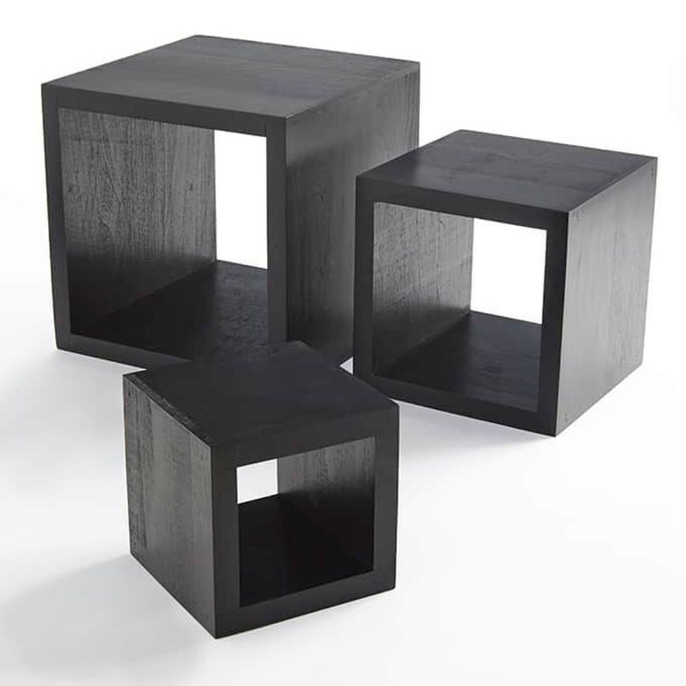 American Metalcraft Wood Riser Set, 5 x 7 x 9 inch -- 1 set