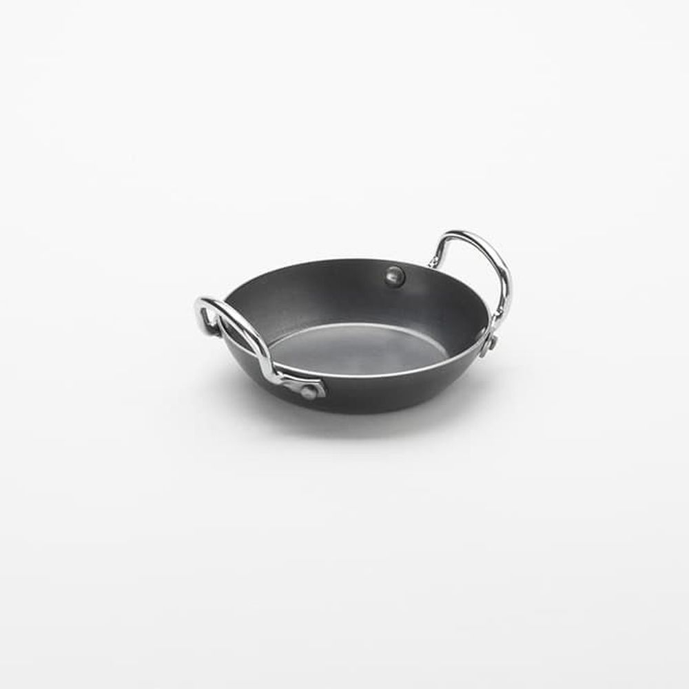 American Metalcraft Black Steel Paella Pan, 8 Ounce