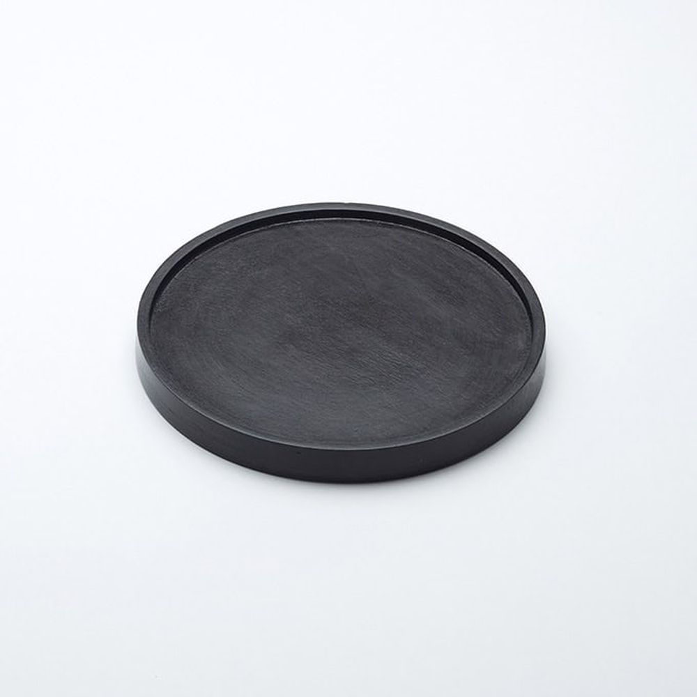 American Metalcraft Upton Collection Espresso Finished Wood Plate, 9 x 9 x 3/4 inch