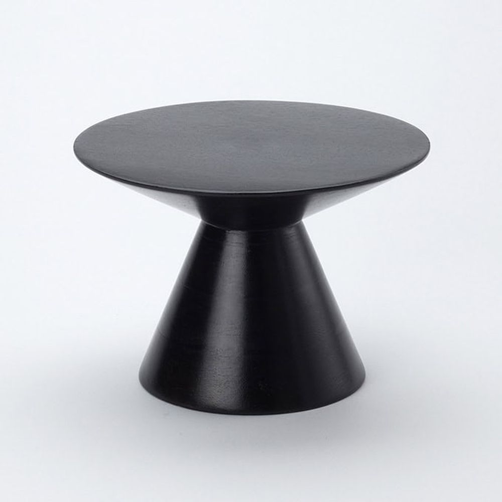 American Metalcraft Upton Collection Espresso Mango Wood Pedestal, 9 Inch Top Dia. X 6 1/4 Inch