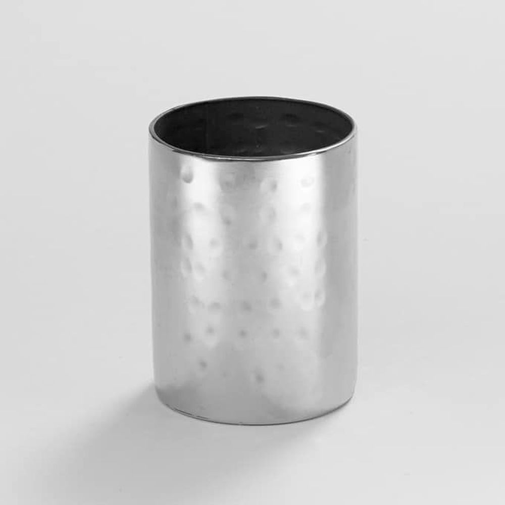 American Metalcraft Stainless Steel Hammered Sugar Packet Holder, 2 x 2 x 2 3/4 inch