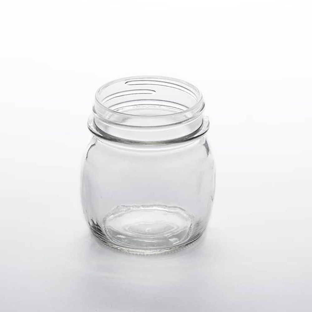 American Metalcraft Clear Glass 8 1/2 Ounce Mason Jar, Inch Dia. X 3-1/2 Inch