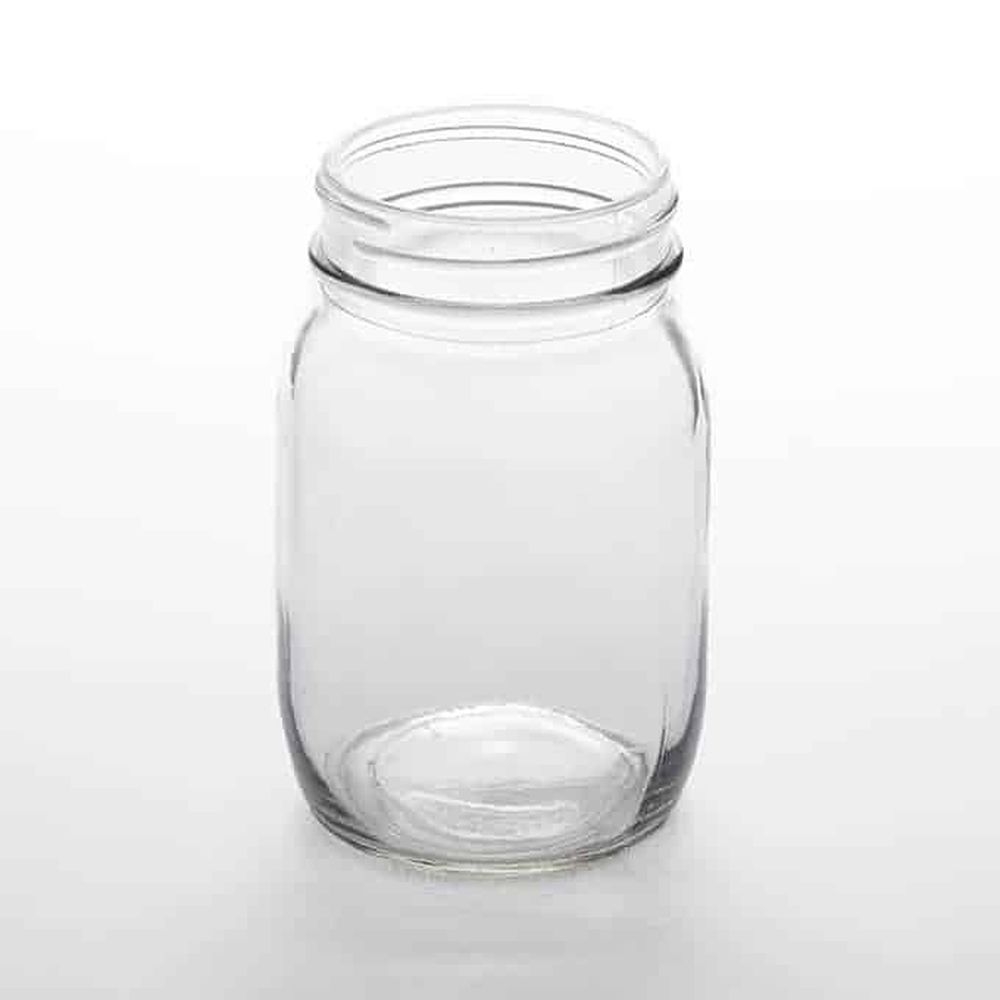 American Metalcraft Glass Mason Jar, 17 Ounce