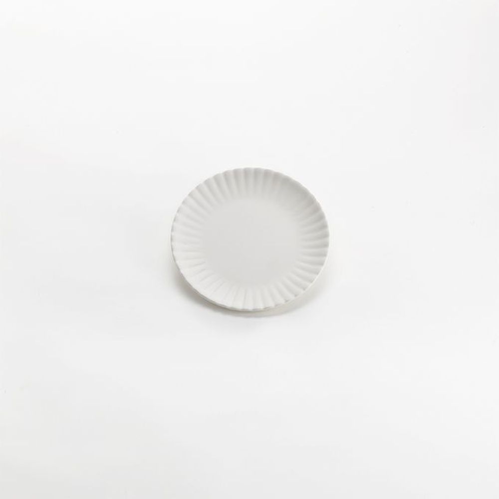 American Metalcraft White Melamine X Small Paper Plate, 5 7/8 Inch Dia. X 5/8 Inch Height