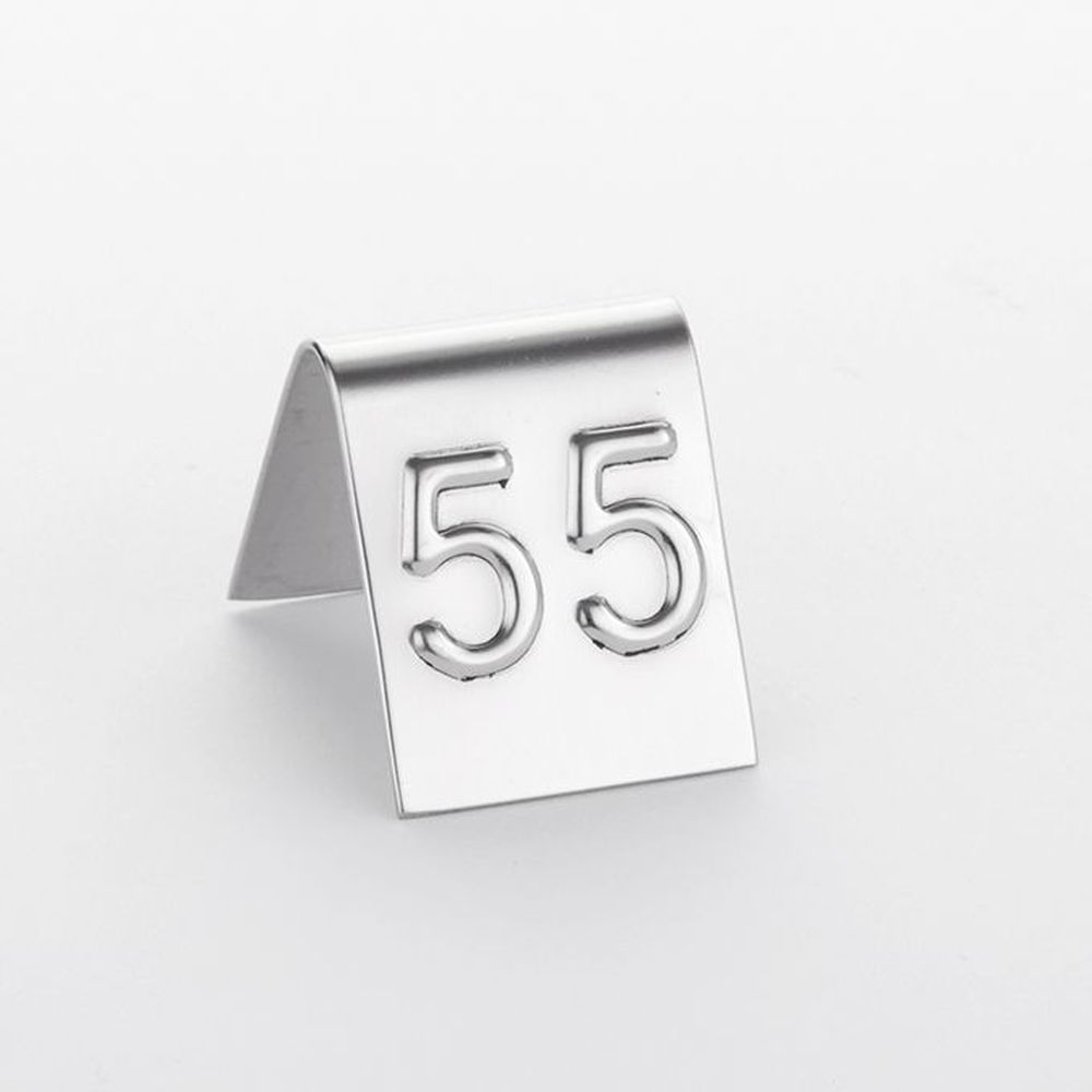 American Metalcraft Mini Stainless Steel No.1-99 Number Tent Set, 1 inch Square -- 1 set.