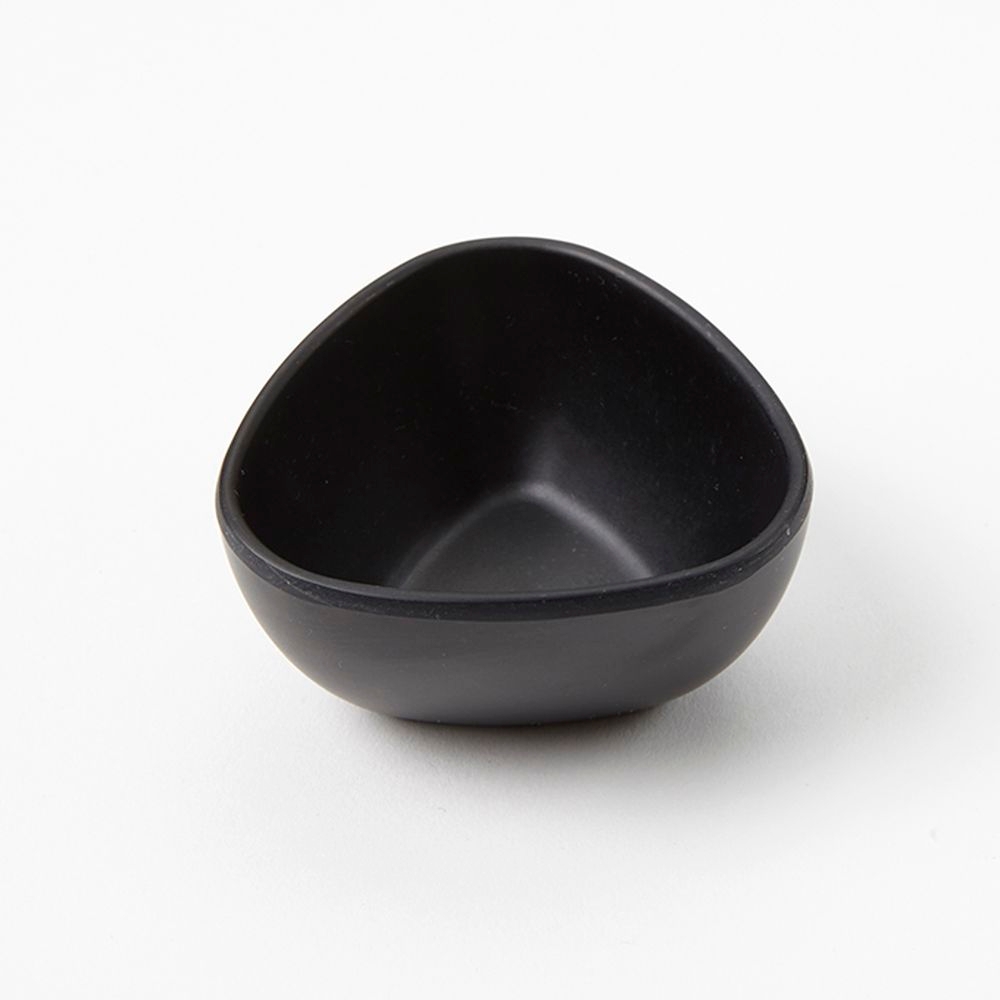 American Metalcraft Bamboo Fiber Black Triangular Sauce Cup, 2 Ounce