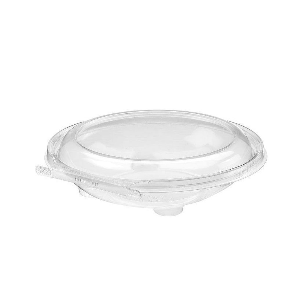 Clear Polypropylene Round Single Compartment Tamper Evident Clamshell