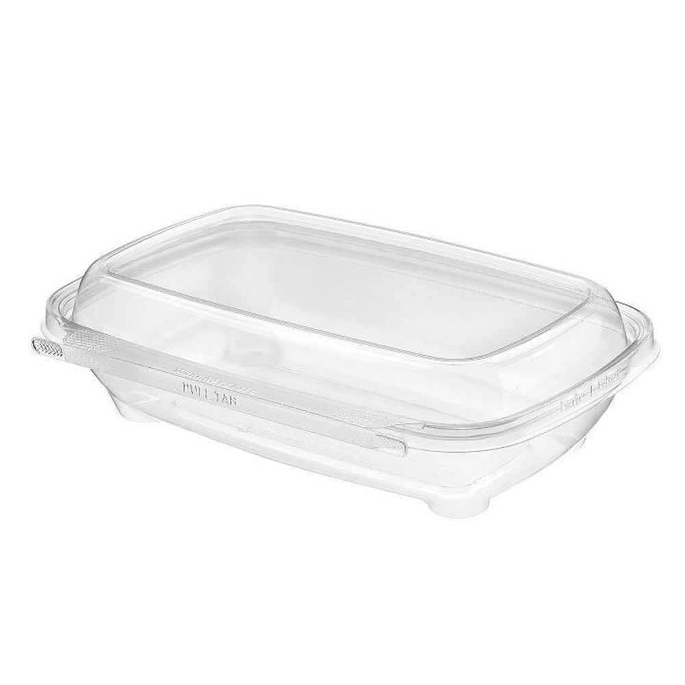 Clear Polypropylene Rectangular Single Compartment Tamper Evident Clamshell