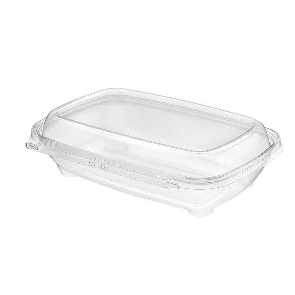 Clear Polypropylene Single Compartment Tamper Evident Vented Clamshell