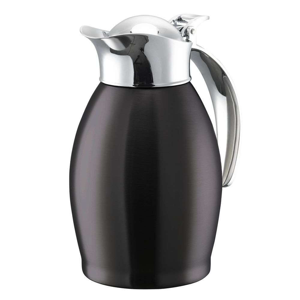 Nicollet Series Black Onyx Finish Stainless Vacuum Insulated Carafe with Flip-Top Lid 0.6 Liter Capacity