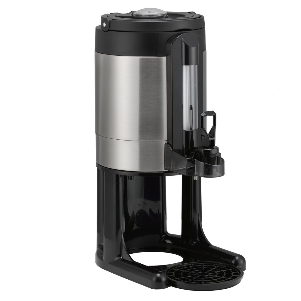 Brushed Stainless and Black Finish Vacuum Insulated Universal Thermal Container
