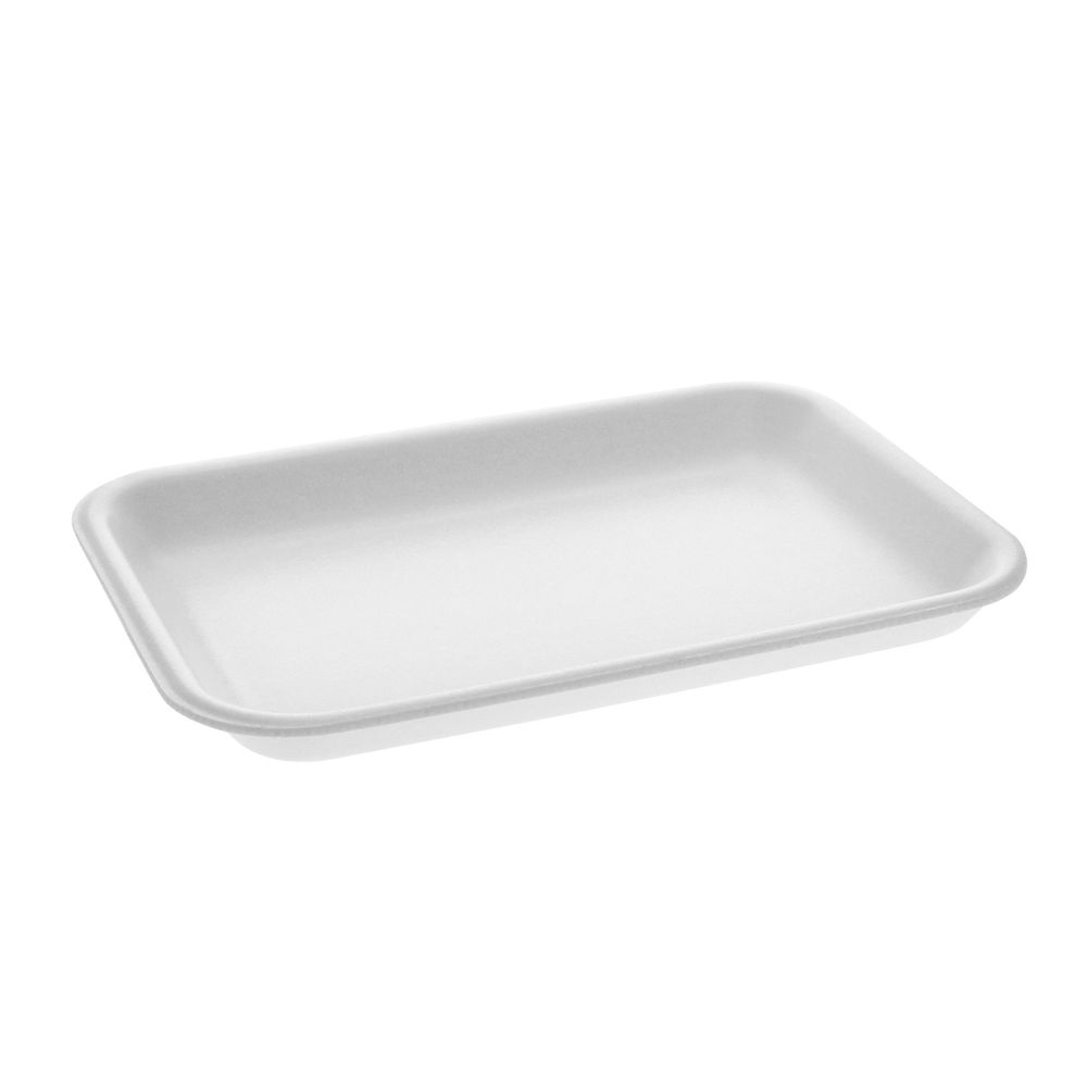 Evergreen White Polystyrene Foam Number 2 Supermarket Tray