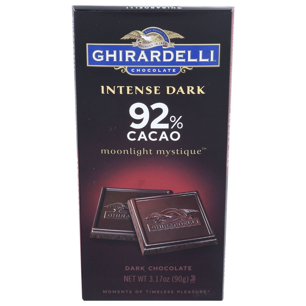 Moonlight Mystique Intense Dark 92 Percent Cocoa Dark Chocolate Bar