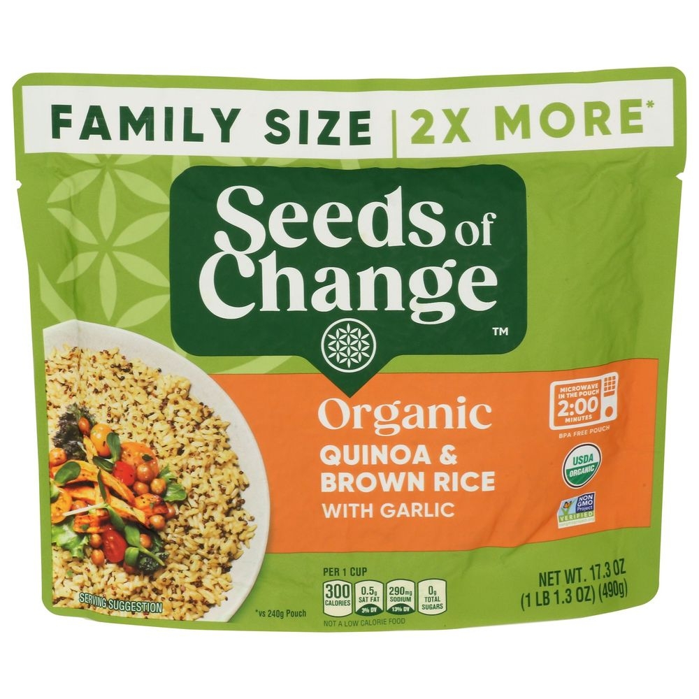 Organic Quinoa and Brown Rice with Garlic