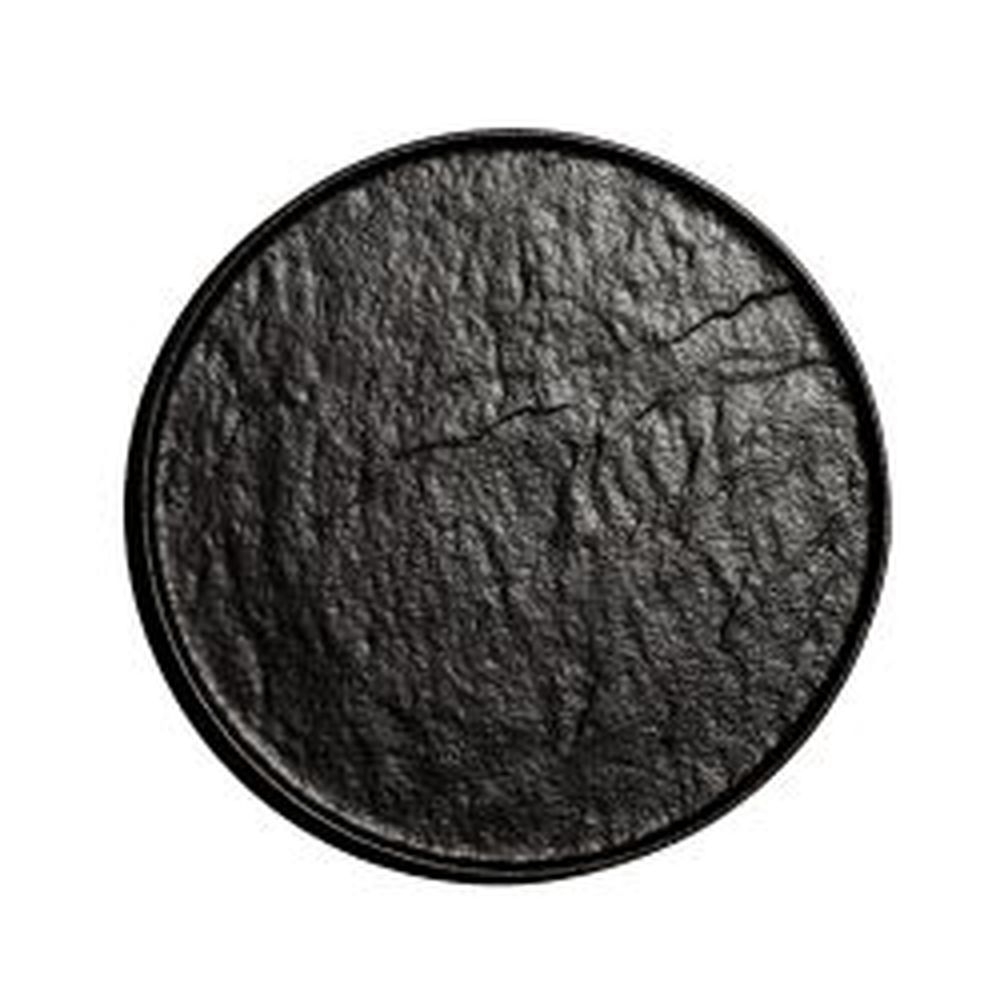 Black Porcelain 10 1/4 inch Round Gourmet Platter