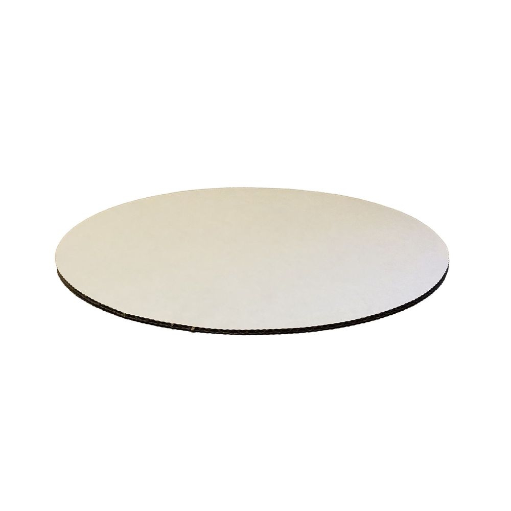 White C-Flute Non-Scalloped Cake Circle 12 inch