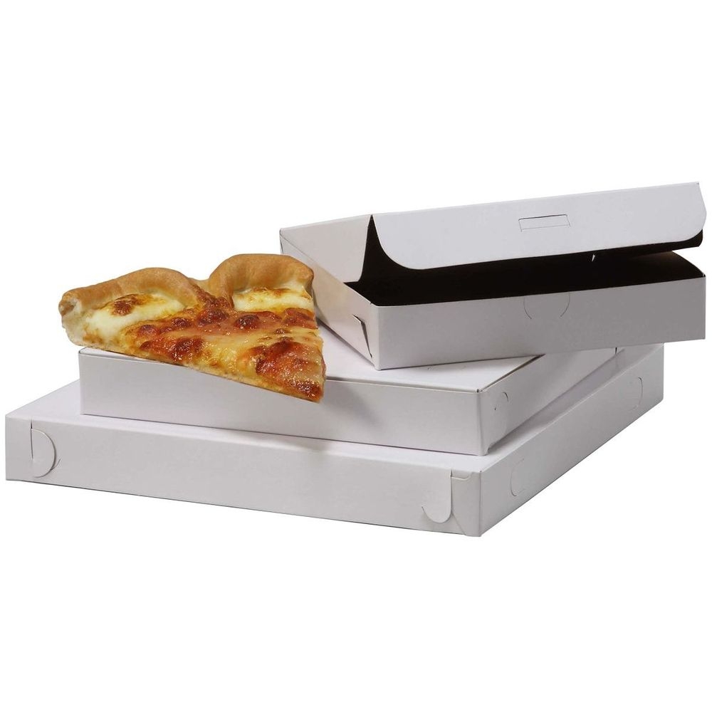 Plain B-Flute Kraft / Kraft 2 inch Deep Pizza Box