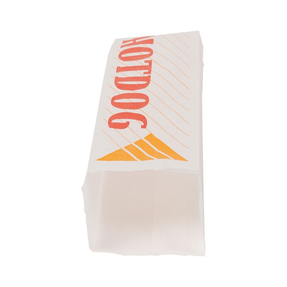 Mcnairn Grease Resistant Hot Dog Print Paper Bag, 3 X 2 X 12 Inch -- 1000 Per Case