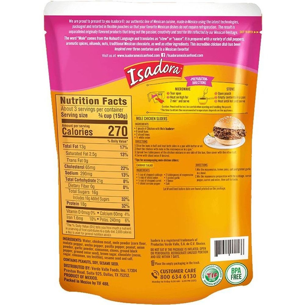 Pollo Con Mole Chicken with Mole Sauce