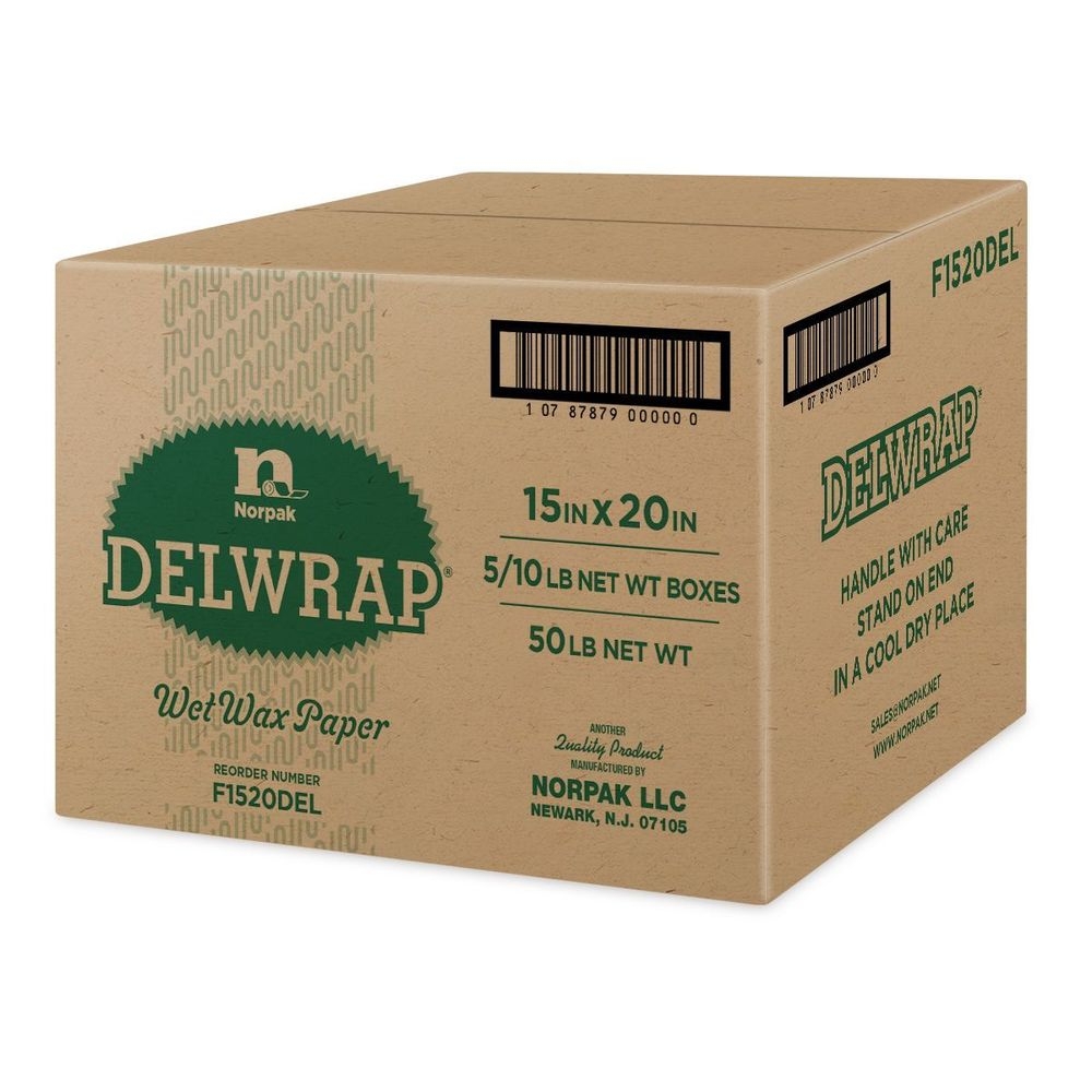 15 x 20 inch DeliWrap Wet Wax Paper Roll