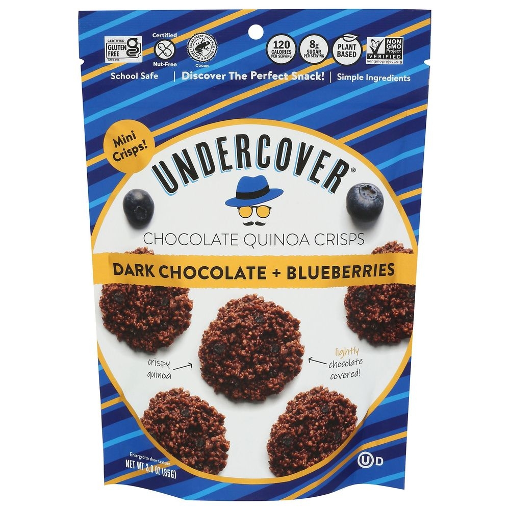 Dark Chocolate Plus Blueberries Mini Quinoa Crisps