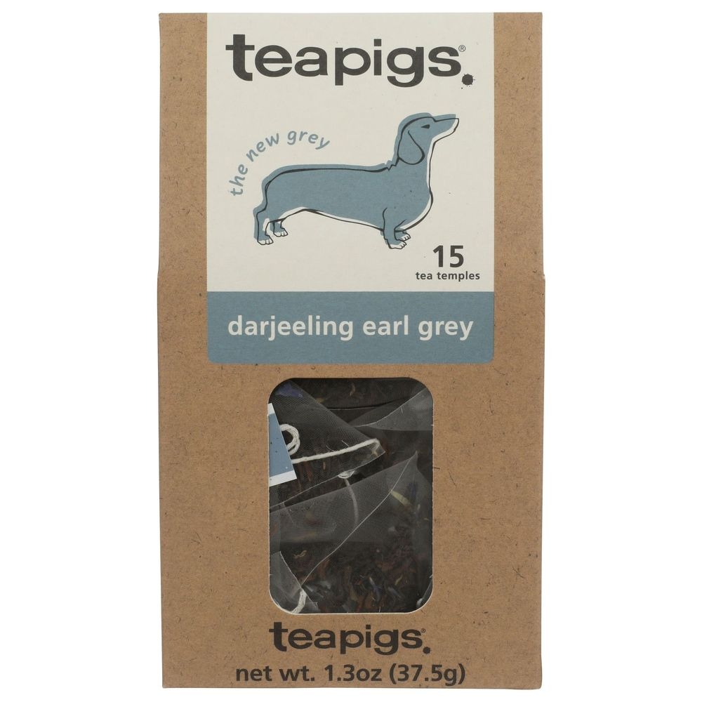 Teapigs Darjeeling Earl Grey Tea, 15 Count -- 6 Per Case
