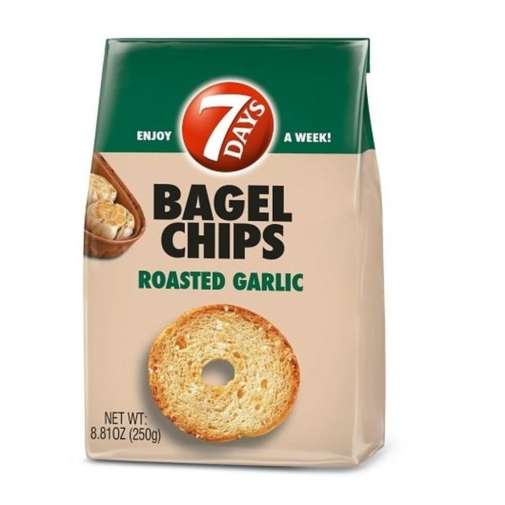 Roasted Garlic Bagel Chips