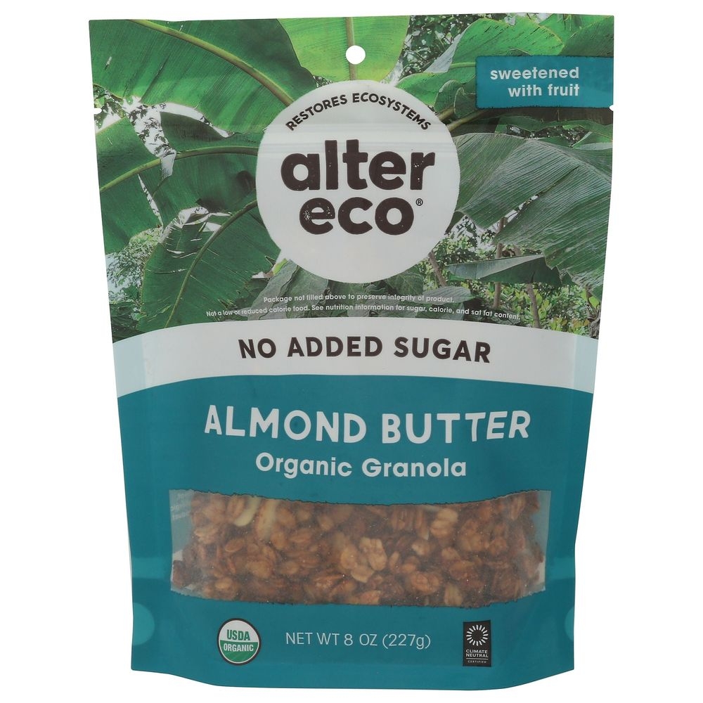 Organic No Added Sugar Almond Butter Granola