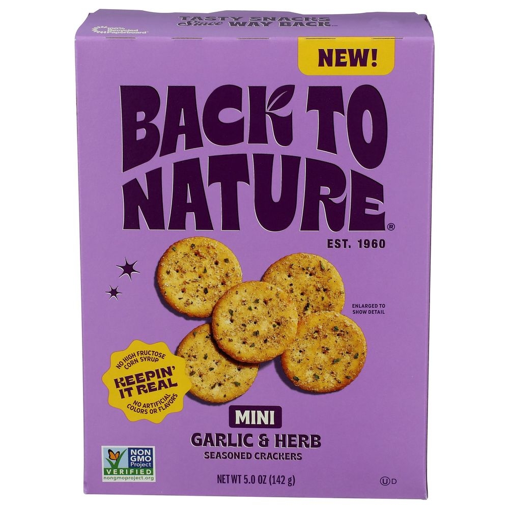 Mini Garlic and Herb Crackers