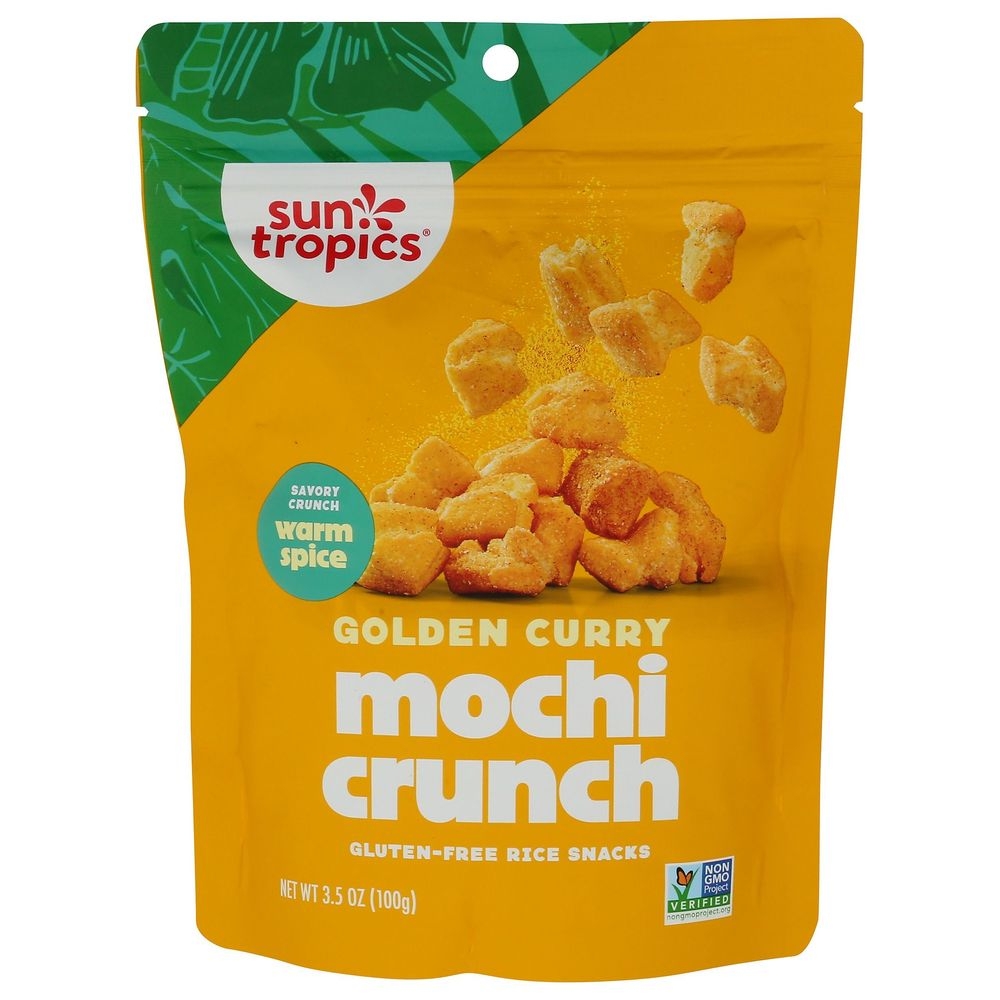 Golden Curry Mochi Crunch Rice Snack Bites