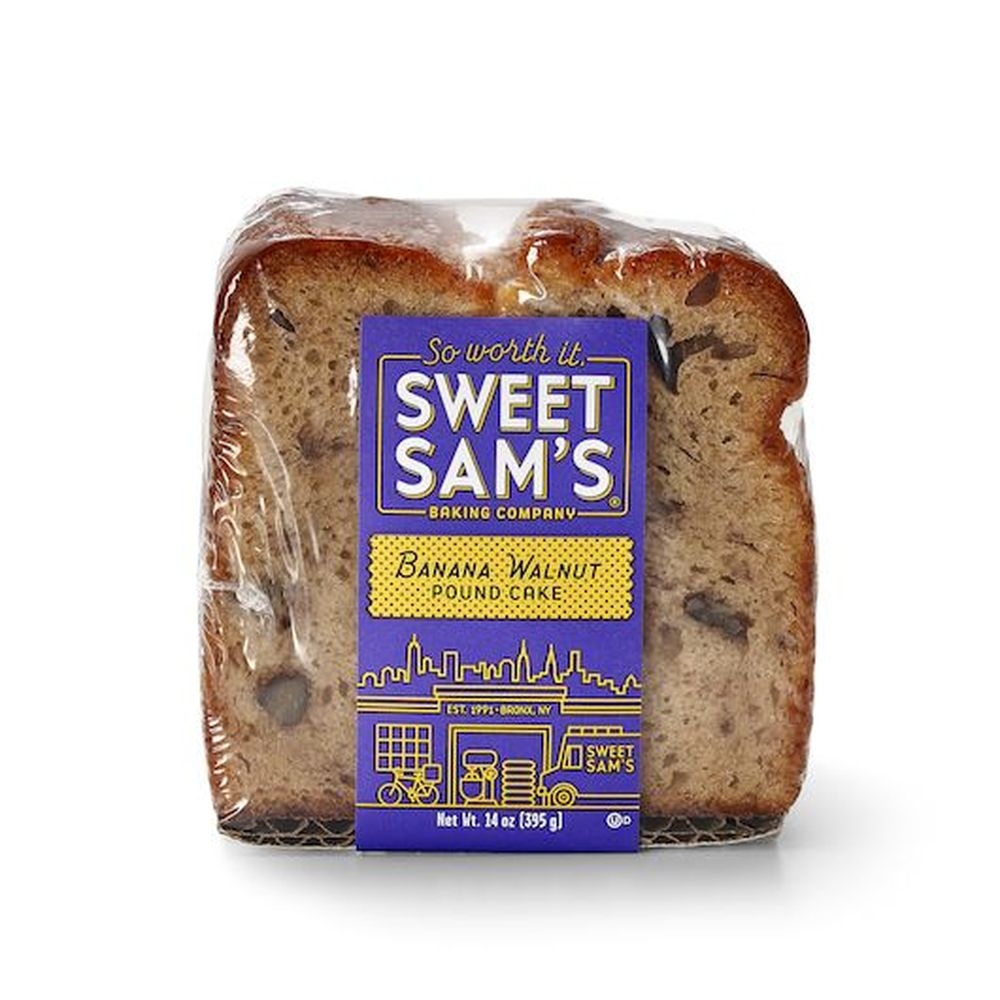 Sweet Sams Banana Walnut Pound Cake -- 4 per case