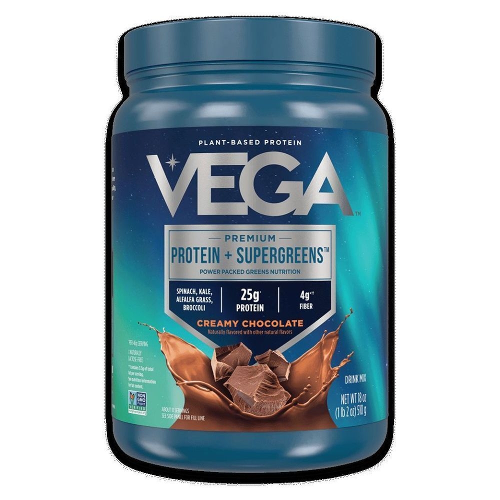 Creamy Chocolate Plant-Based Premium Protein Plus Supergreens Powder