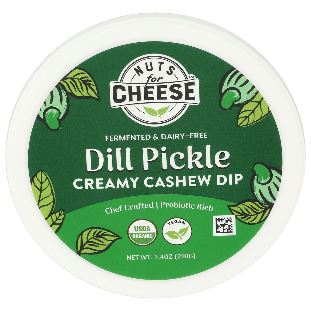 Nuts For Cheese Organic Dill Pickle Creamy Cashew Dip, 7.4 Ounce -- 6 Per Case