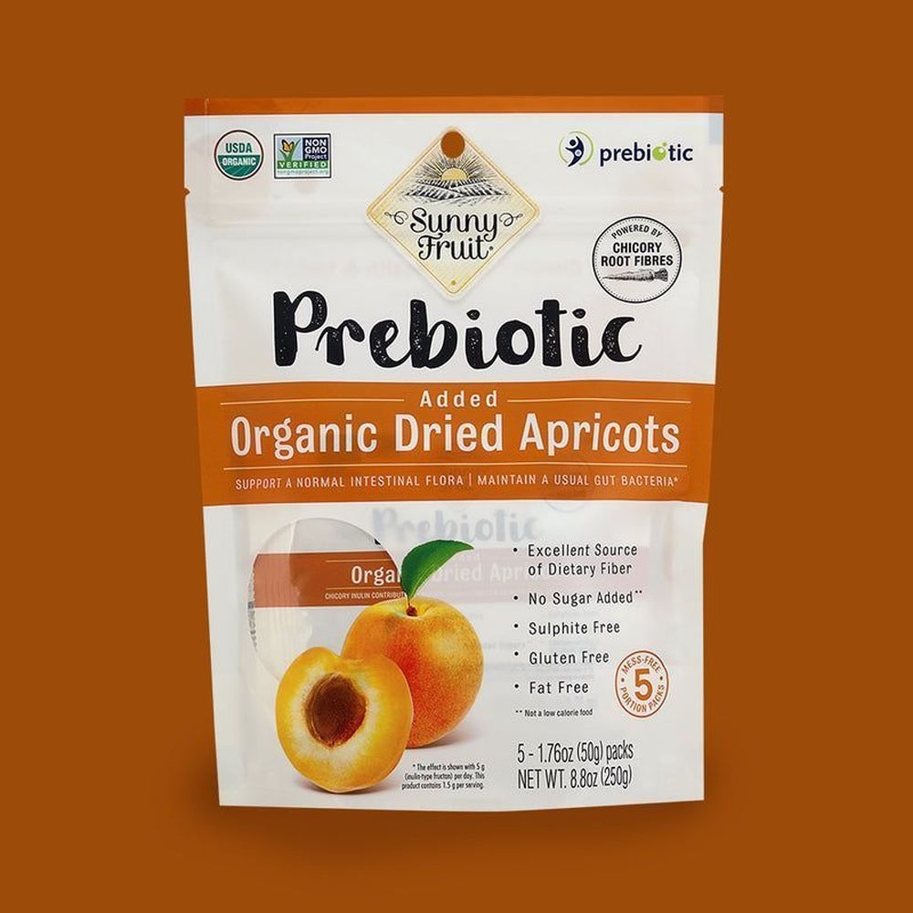 Organic Dried Apricot with Added Prebiotics