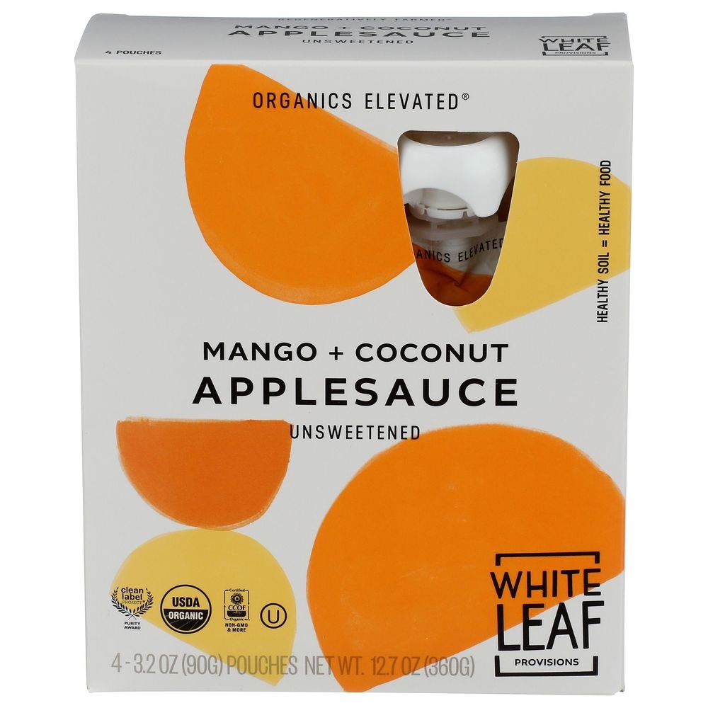Organic Unsweetened Mango Plus Coconut Apple Sauce