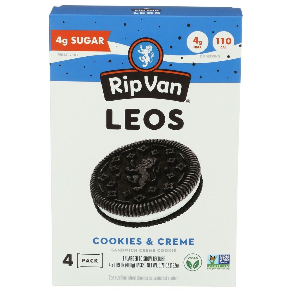 Leos Cookies and Creme Sandwich Cookies