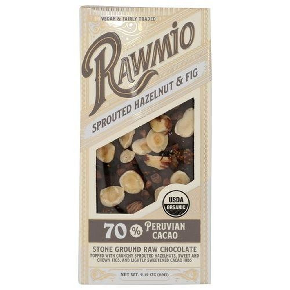 Hazelnut and Fig 70 Percent Peruvian Chocolate Bar