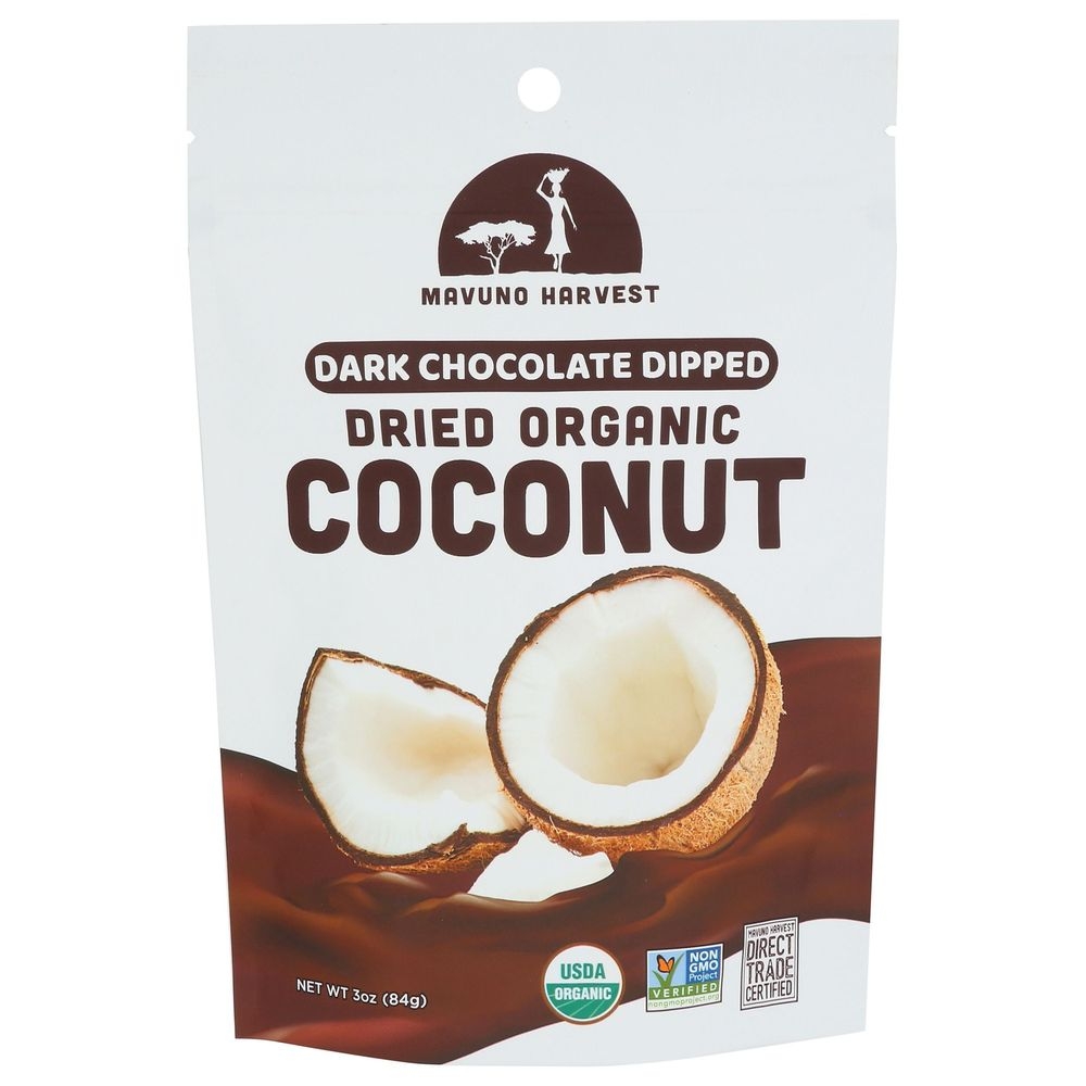 Organic Dark Chocolate Dipped Dried Coconut