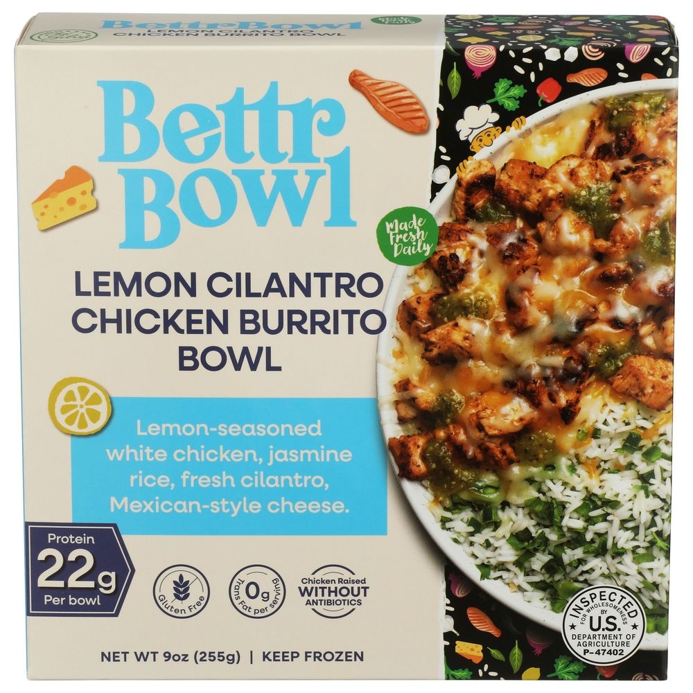 Lemon Cilantro Chicken Burrito Bowl