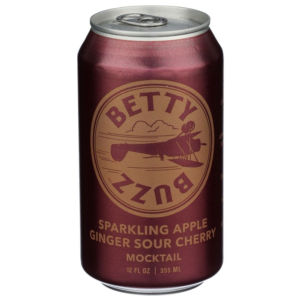 Sparkling Apple Ginger Sour Cherry Mocktail