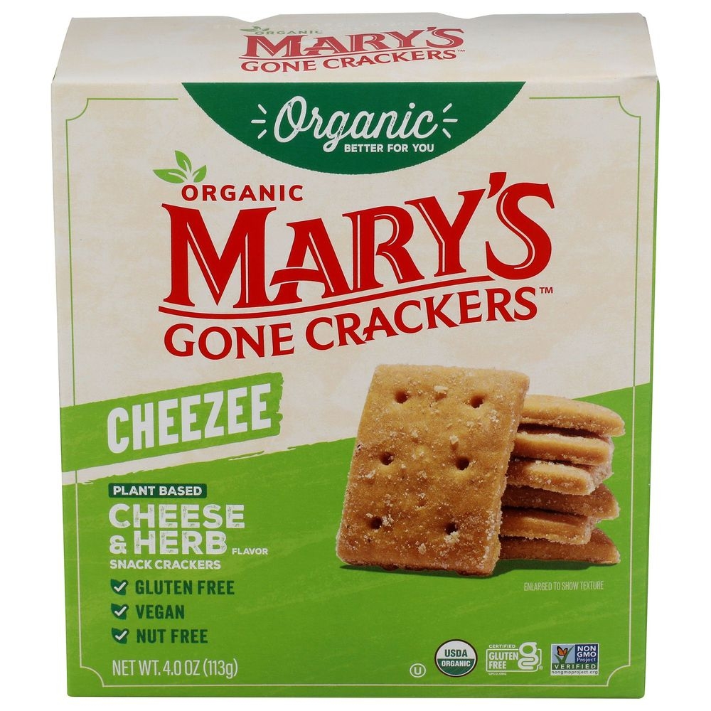 Organic Plant Based Cheese and Herb Crackers