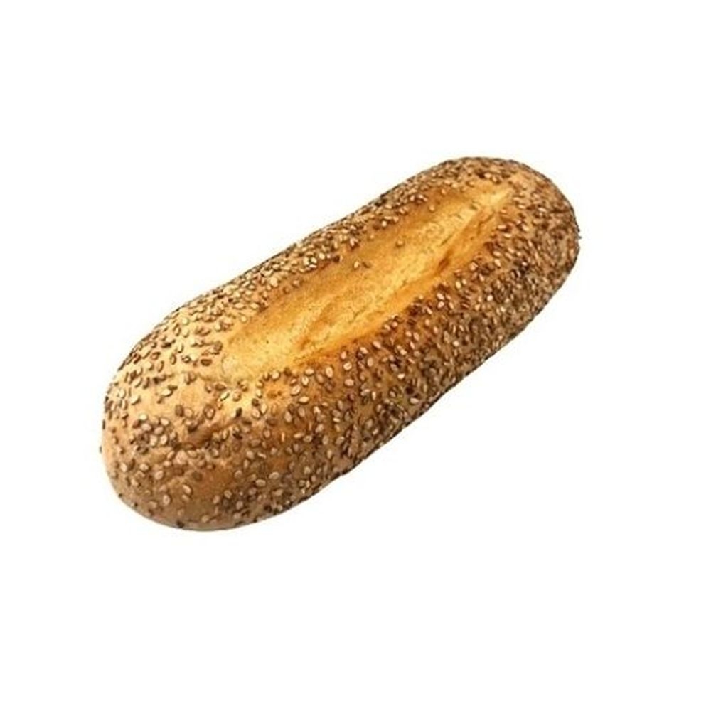 7 inch Hinge Sliced Sesame Hoagie Roll