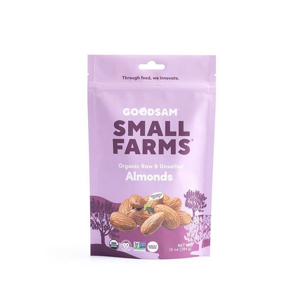 Small Farms Organic Raw and Unsalted Almonds