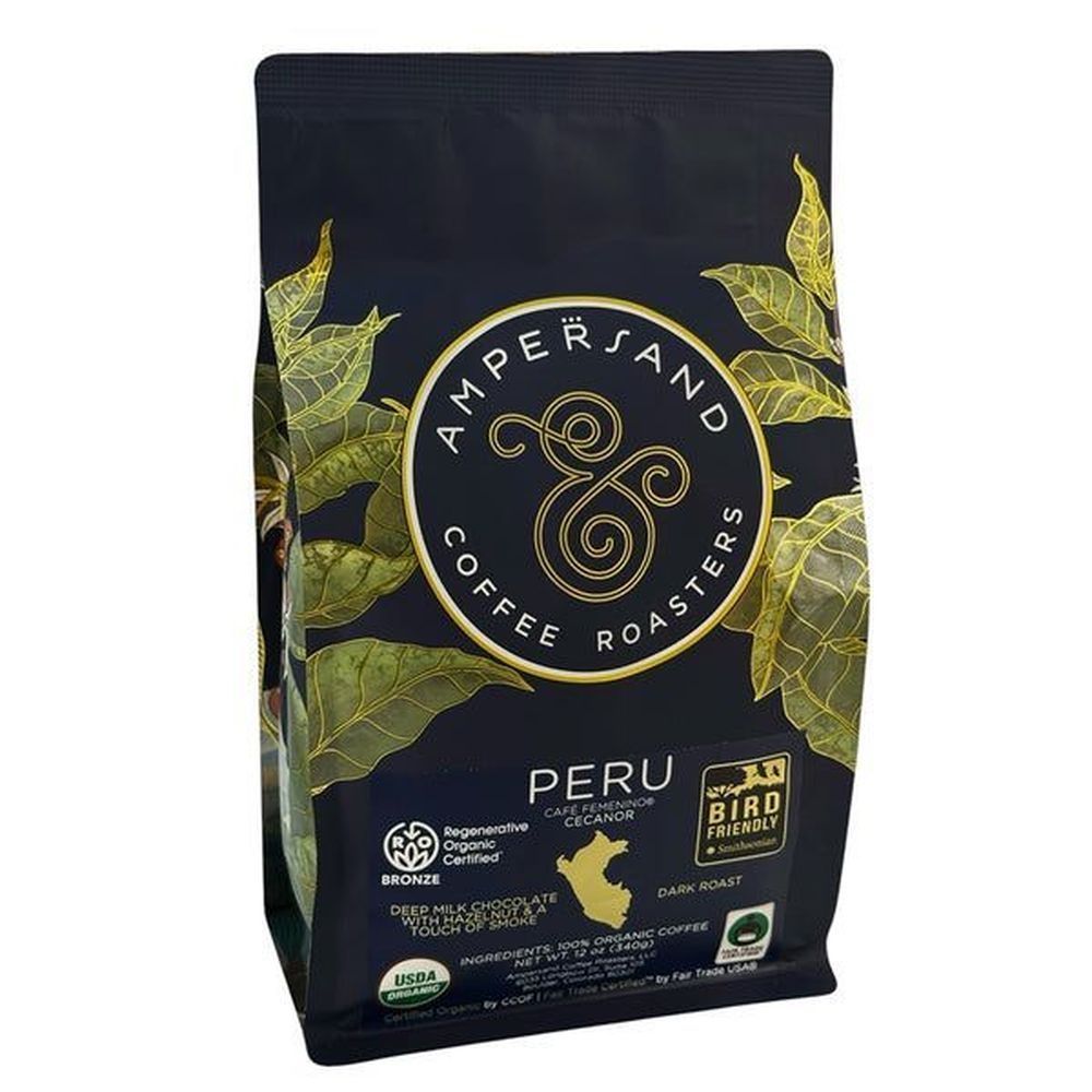Organic Peru Cecanor Dark Roast Whole Bean Coffee
