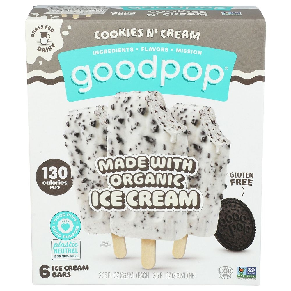 Organic Cookies N' Cream Ice Cream Bar