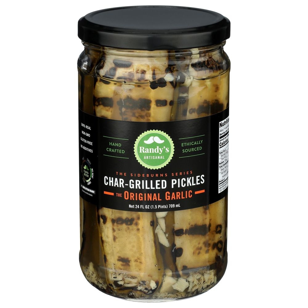Sideburns Original Garlic Char Grilled Pickles
