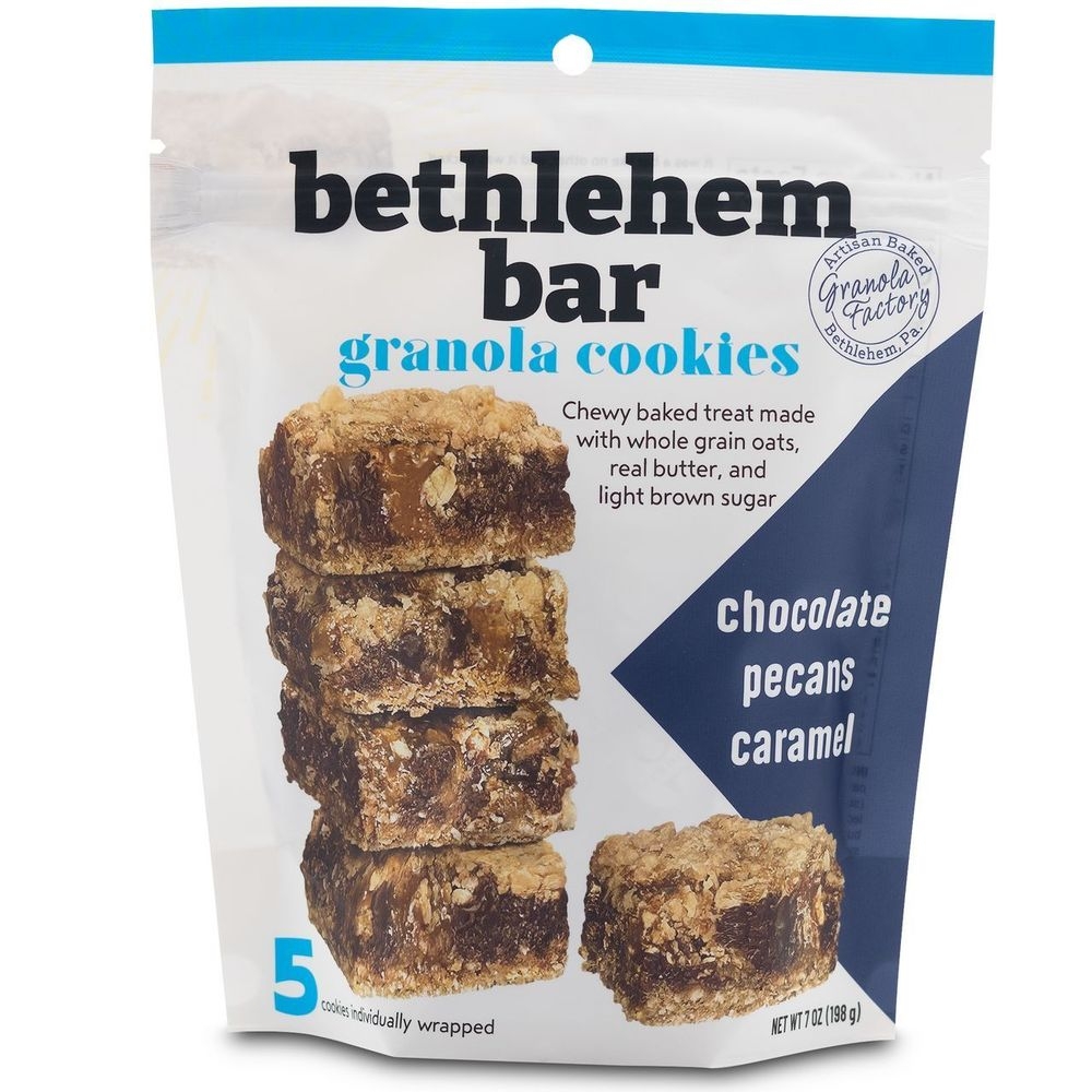 Chocolate Pecans Caramel Granola Cookies Bethlehem Bar