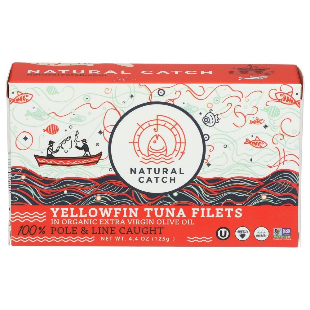 Natural Catch Yellowfin Tuna In Extra Virgin Olive Oil, 4.4 Ounce -- 12 Per Case