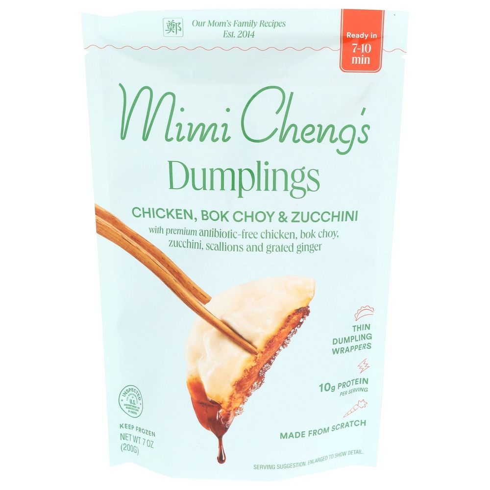 Chicken Bok Choy Zucchini Dumplings