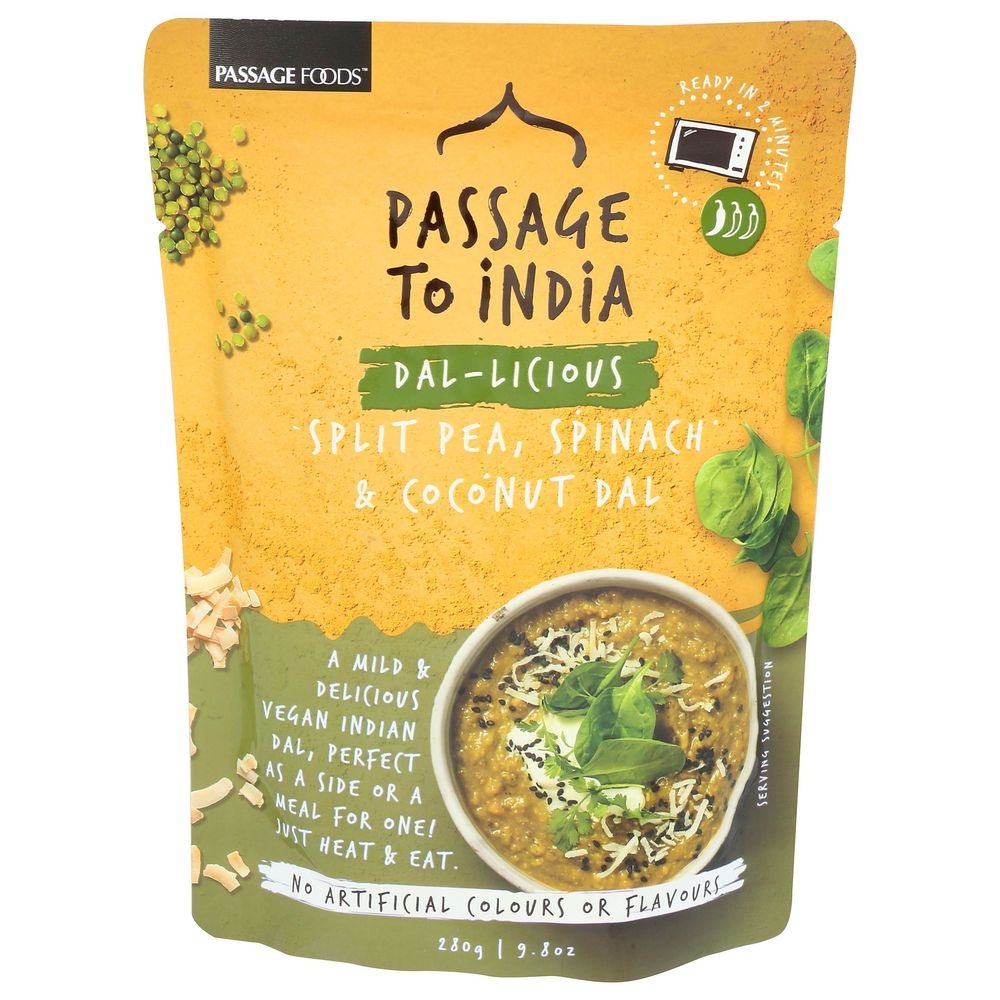 Dal Licious Split Pea Spinach and Coconut Dal
